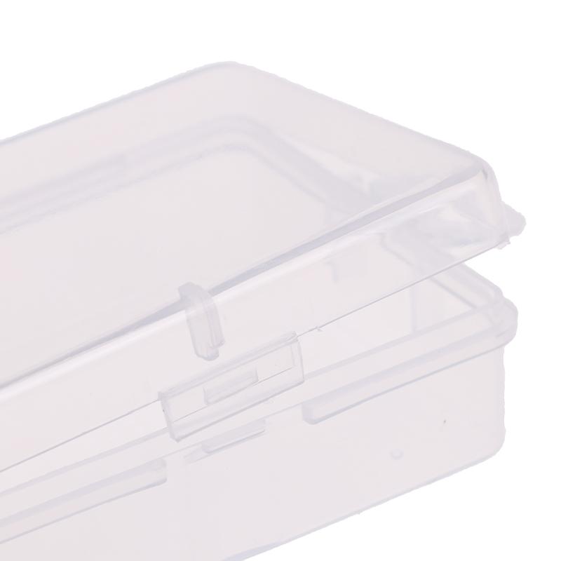 10 шт. прозрачная коробка для хранения прямоугольная пластиковая шкатулка для бисерных украшений контейнер