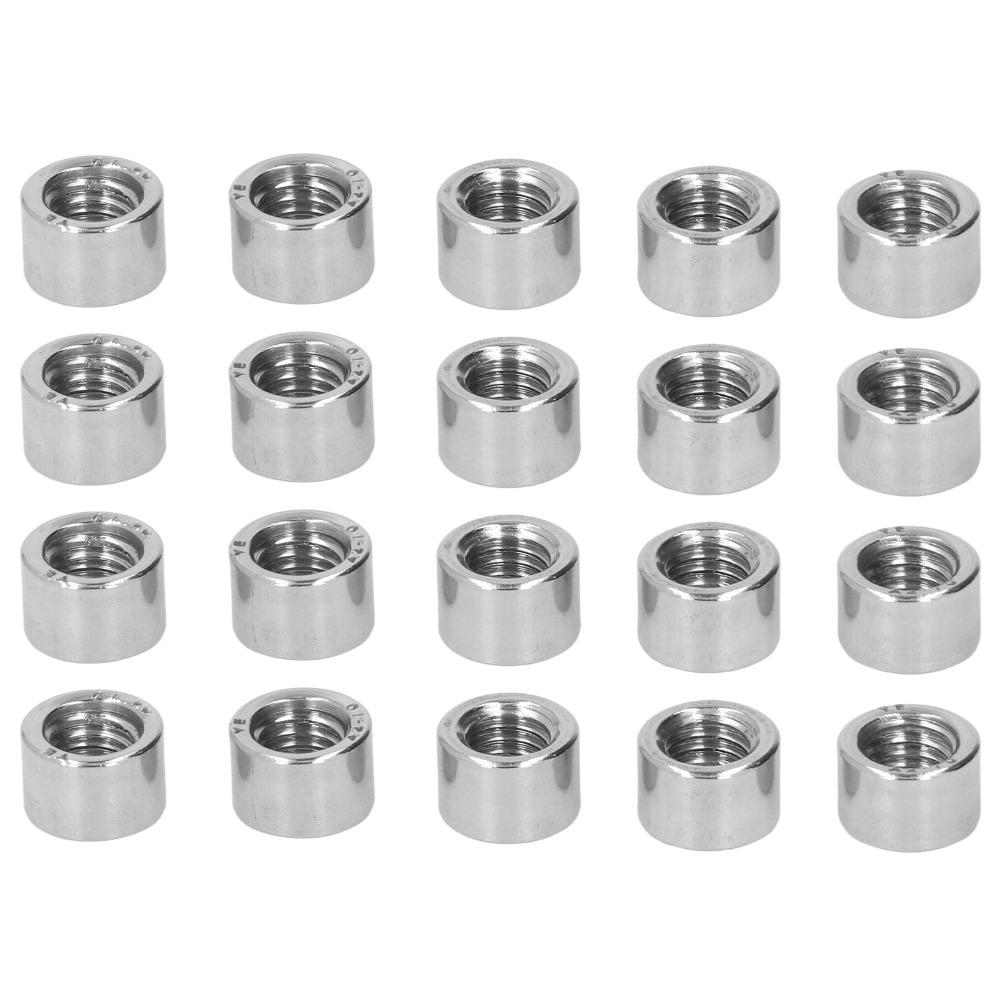 20pcs Fasteners Threaded Coupling Nuts M8 Stainless Steel Coupling Nut For Machine Maintenance