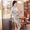 Chinese Style Cheongsam Retro Mid-length Improved Cheongsam Temperament Short-sleeved Dress