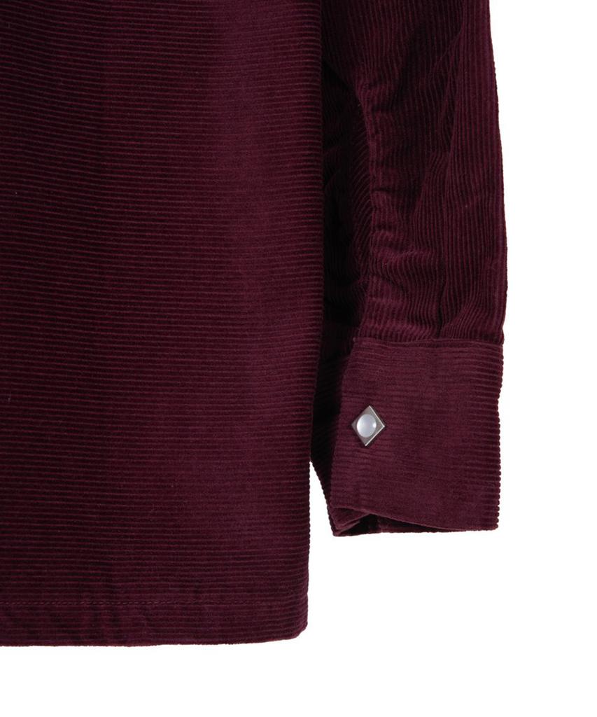 Masiseu Western Corduroy Shirt - Burgundy