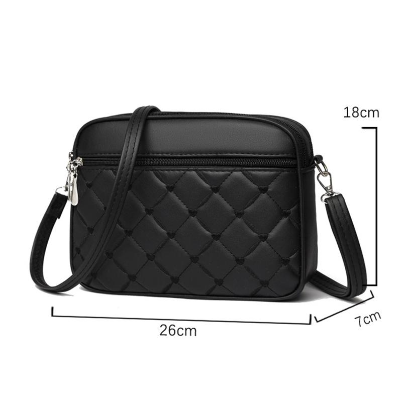 Женская сумка-слинг на ремне, маленькая квадратная, новая стеганая сумка из искусственной кожи, универсальная сумка-мессенджер
