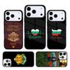 Болгария Паспорт Флаг Карта Чехол для Телефона для IPhone 11 12 13 14 15 16e 17 Pro Max Чехол для IPhone 17 Air