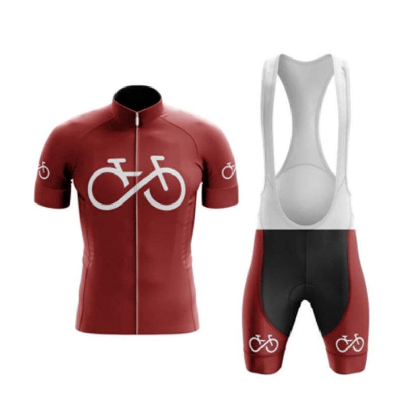Summer cycling clothes road bike downhill clothes men's and women's short-sleeved cycling clothes set breathable perspiration