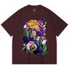 230 г/м² 100% хлопок Dragon Ball V30 Гохан Селл Принт Унисекс Тяжелая Хлопковая Футболка