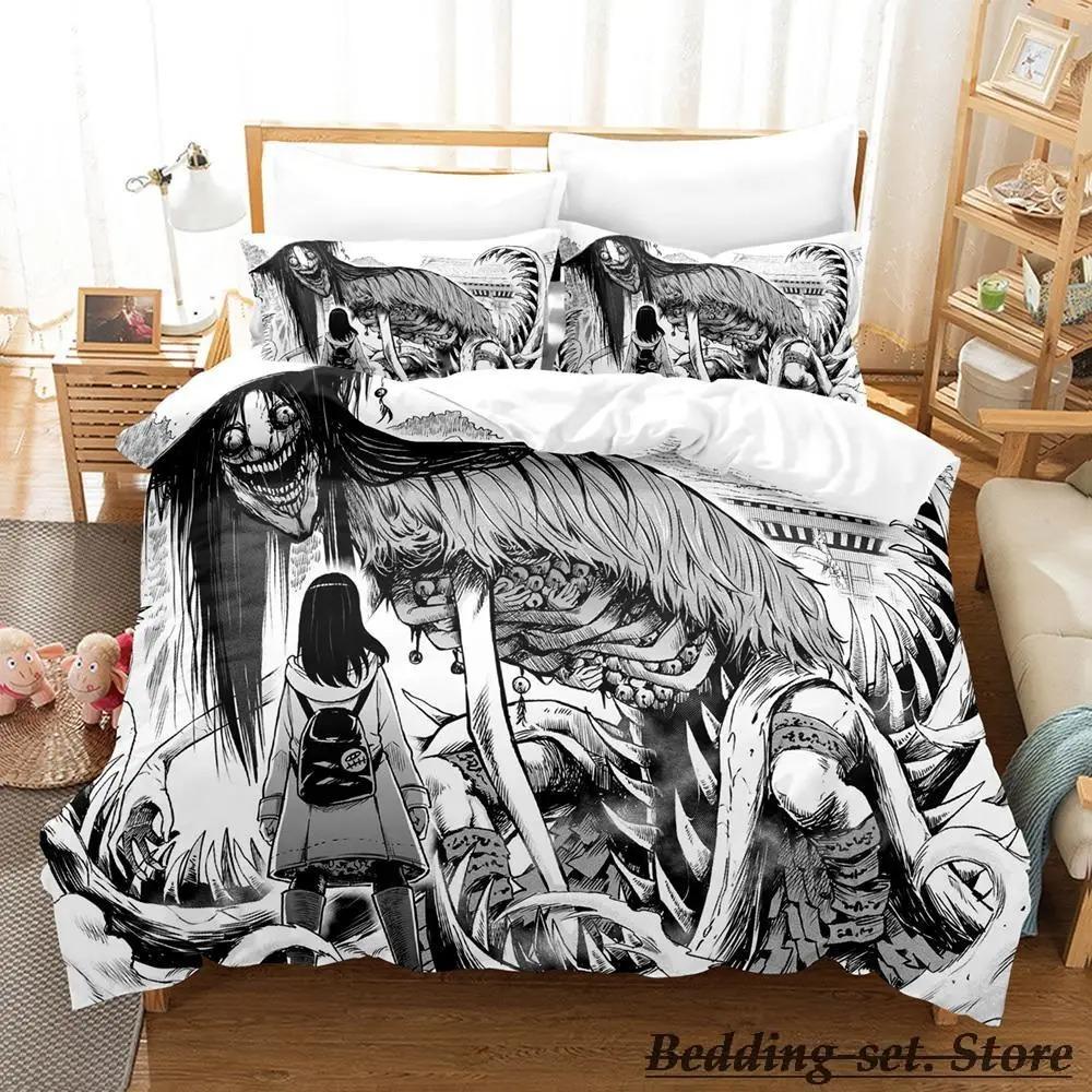Mieruko chan Комплект постельного белья Single Twin Full Queen King Size Комплект постельного белья Adult Kid Bedroom Duvetcover Sets Anime Parure de lit Bed