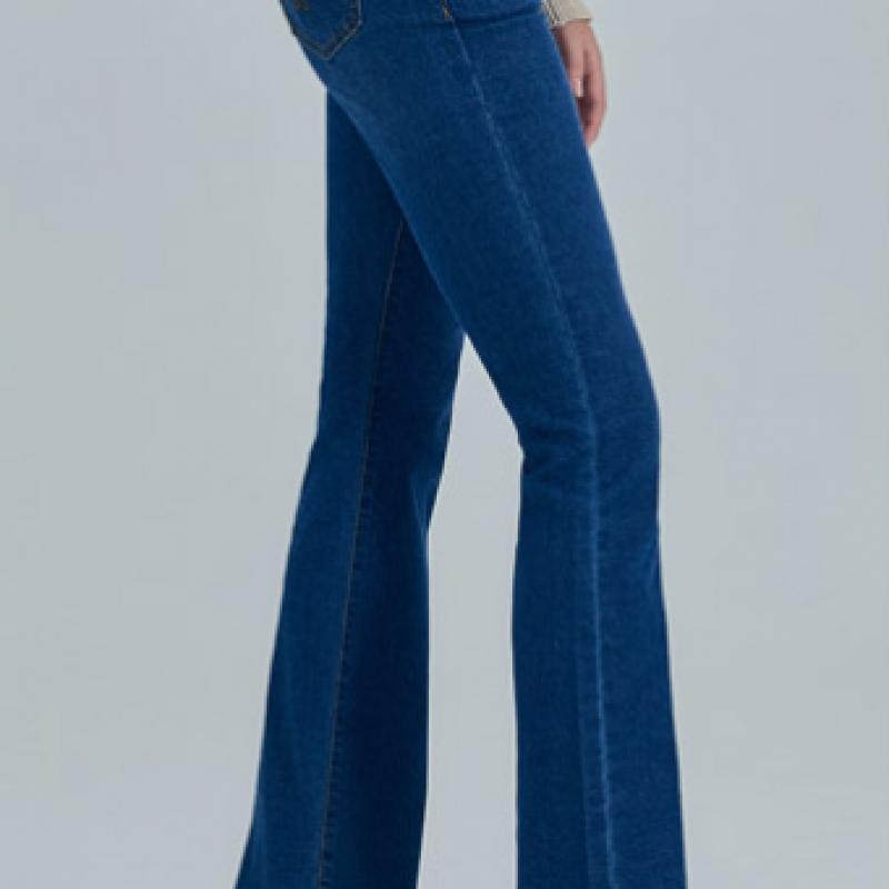 Bang Bang Women S Mid SeaSon Lycra Bootcut Denim Indigo