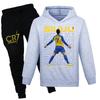 Cr7 Print Kids Sweater And Pants Set With Soft Cotton Fabric For Middle School Children