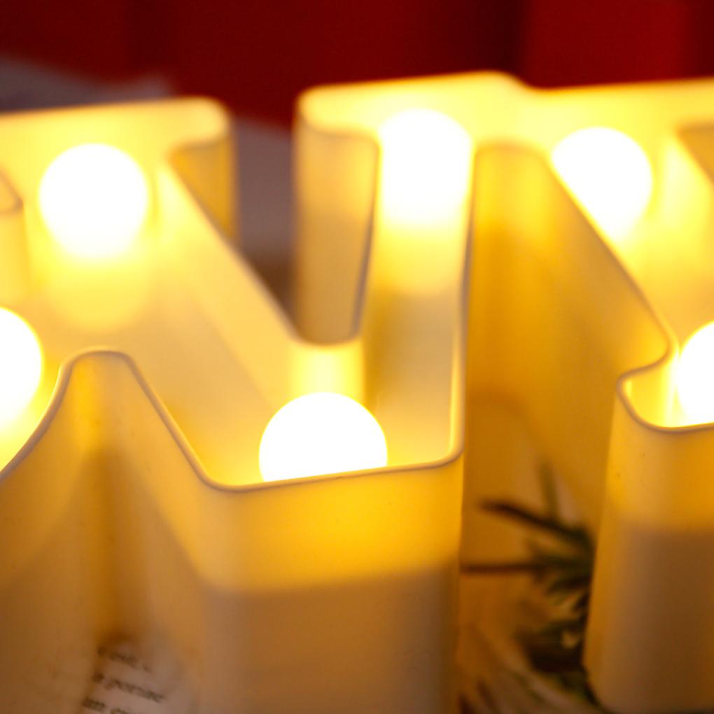 Ночной светильник в форме буквы ПВХ светильник водонепроницаемый декоративный подвесной светодиодный светильник для вечеринки в пабе