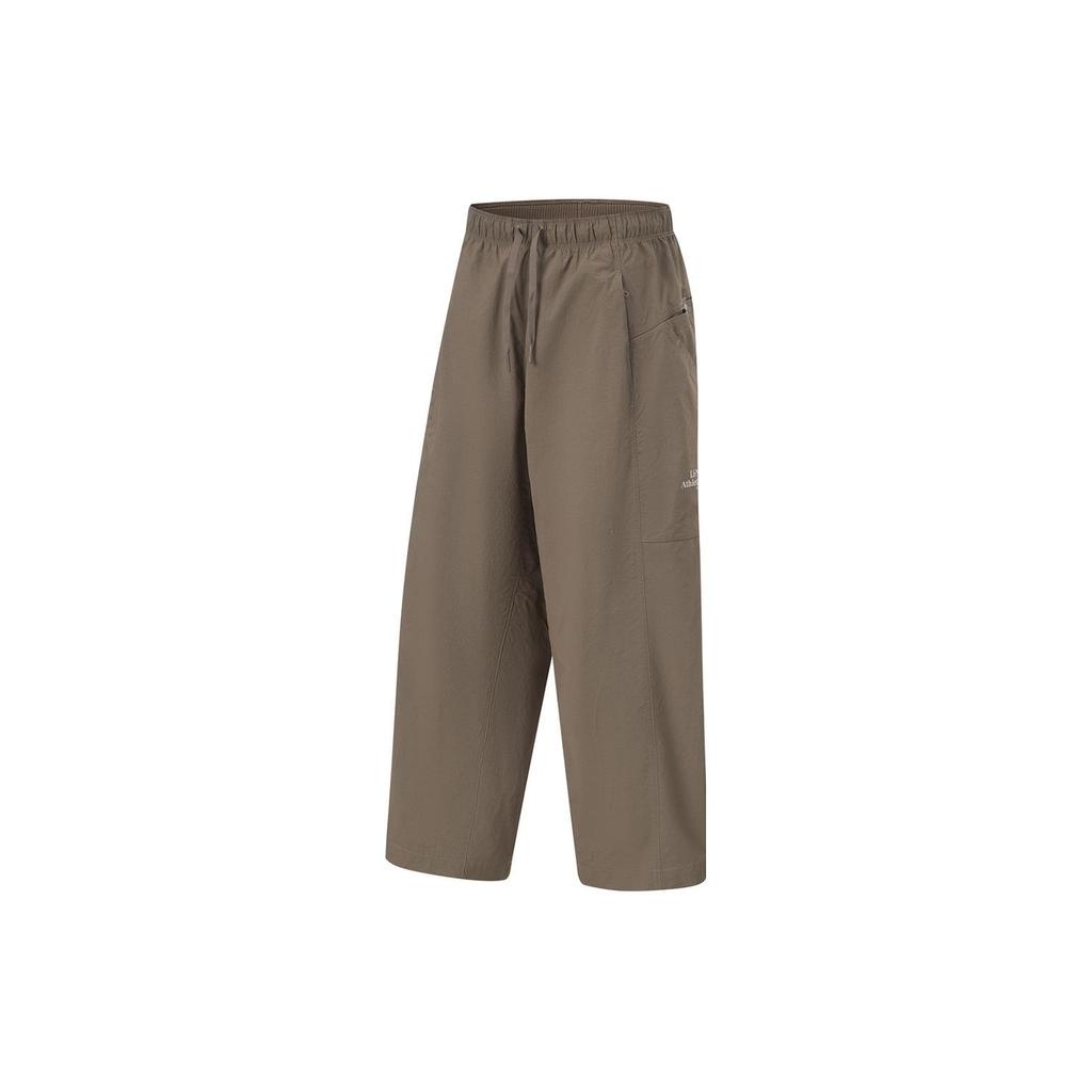 Li Ning Анти-Ультрафиолетовые Водоотталкивающие Свободные Уличные Прямые Повседневные Фитнес Защита от Солнца Трикотажные Спортивные Брюки Женские брюки AYKU598-1