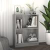 VidaXL Bookcase Sonoma Grey 60x24x74.5 Cm Engineered Wood 815085