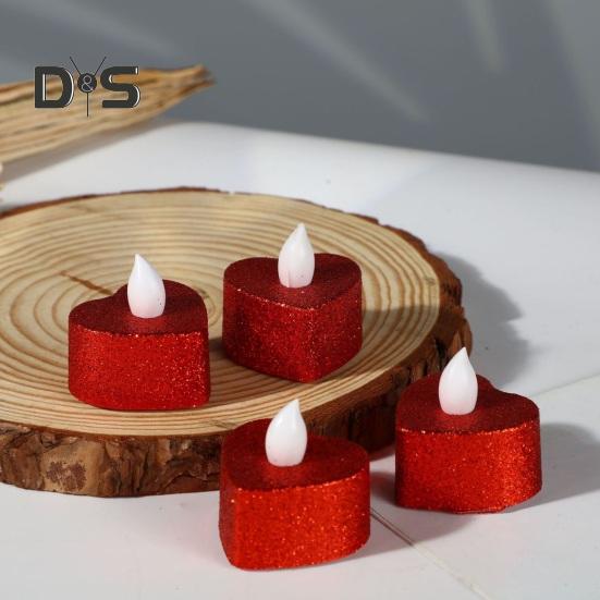 12Pcs Flickering Flameless Candle Lights Battery Operated LED Tea Light Realistic Wicks Light Decoration for Home Table Decor