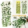 Artificial Plants Wall Hanging Faux Flowers Leaf Vines Garden Decorations