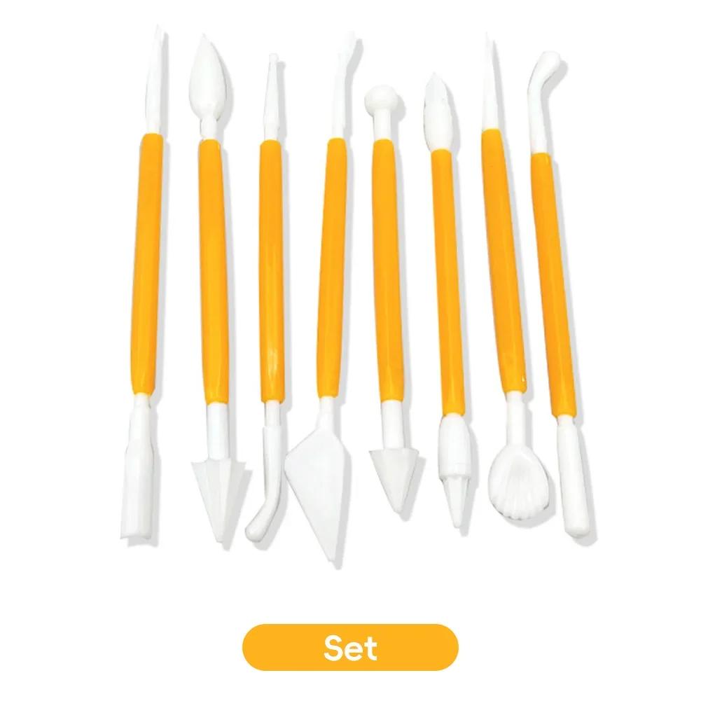 8 Pcs Carving Pen/Shaping Knife Embossing Tool Clay Polymer Clay Plasticine Carving Tool Sculpture Embossing Device Plastic Set