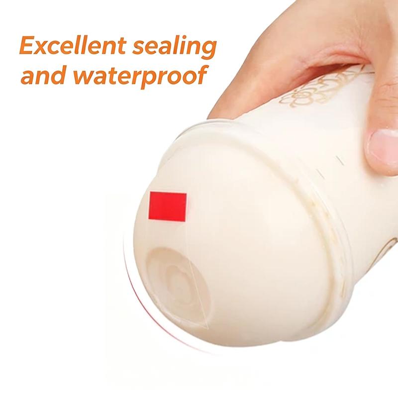 Bubble Tea Cup Adhesive Sealing Stickers Individual Leakproof Seals 360 Sheets Per Pack for Takeaway Beverage Shops
