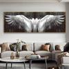 Angel Wings Canvas Painting Black and White Posters and Prints Vintage Abstract Wall Art Pictures for Living Room Home Decor