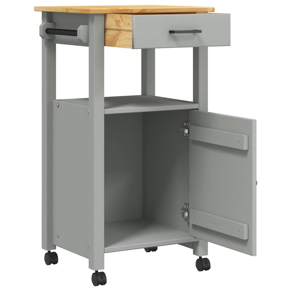 Kitchen Trolley MONZA 48 x 40 x 88.5 cm Solid Pine Wood