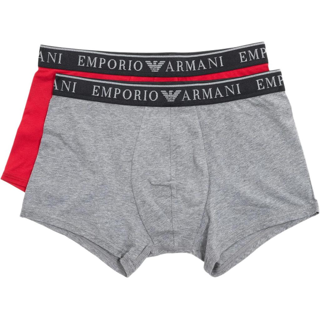 Emporio Armani Боксеры с принтом букв на эластичной талии, 2 шт., мужское нижнее белье EM000252-AF10776-M8072
