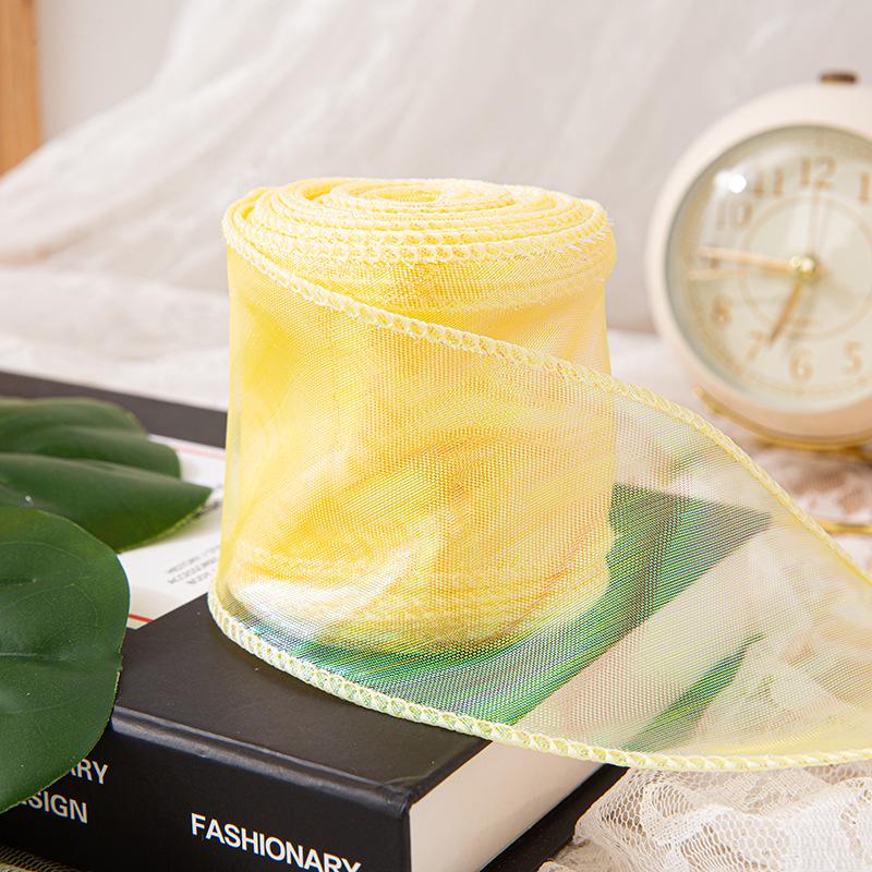 6 см перламутровая лента из пряжи «рыбий хвост» для создания цветочных букетов, подарков и украшений для тортов своими руками