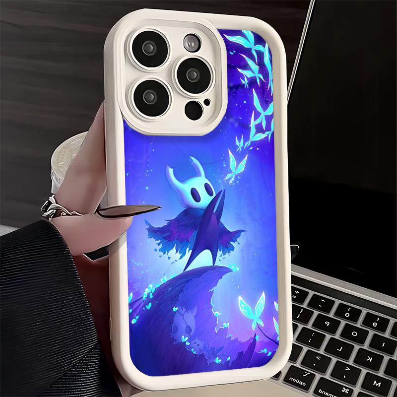Чехол для телефона iPhone 17 Air 16E 15 16 Pro Max H-Hollow K-Knight Игровой чехол 14 Plus 13 12 Mini Мягкий силиконовый чехол Fundas