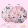 Tri-fold 8-bone Double-layer Peony Vinyl Sunscreen Umbrella, Female Umbrella, Dual-purpose Sun Umbrella, Sunshade Umbrella