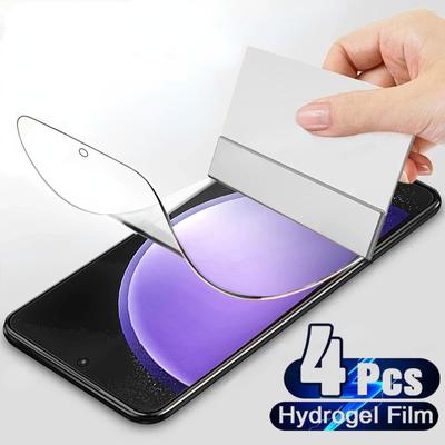 4 шт. гидрогелевая пленка для защиты экрана для Samsung Galaxy S24 S23 S20 S21 S22 Ultra Plus FE Note 20 9 8 10 Plus A51 A52 A53 A54