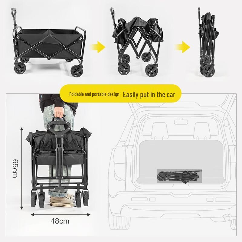 Heavy-Duty Folding Outdoor Camping Wagon