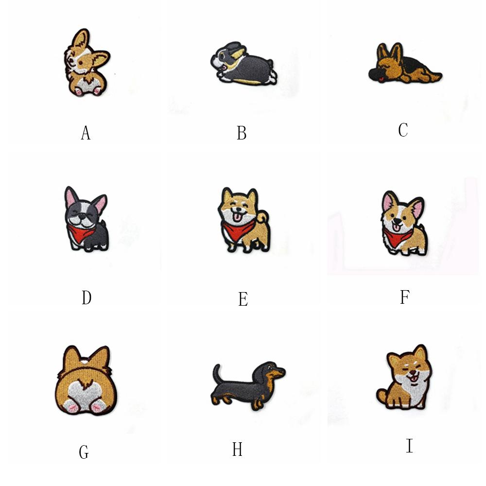 Корги такса корги для одежды, вышивки, ткани для шитья, нашивки с рисунком собаки, аппликации