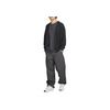 Nike Однотонный свободный вязаный свитер с длинным рукавом и V-образным вырезом Мужские топы Черный HV4778-045