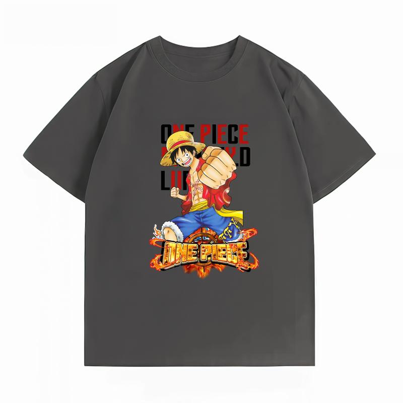 Unisexs Clothing New 100 Cotton Summer TShirt One Piece Unisexs TShirt Monkey D Luffy Print Casual Unisexs TShirt