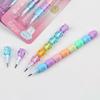 2Pcs/Pack Cartoon Animals Mechanical Pencils Kawaii Hb Lead Non Sharpening Pencil For Writing Stationery Kids Gift