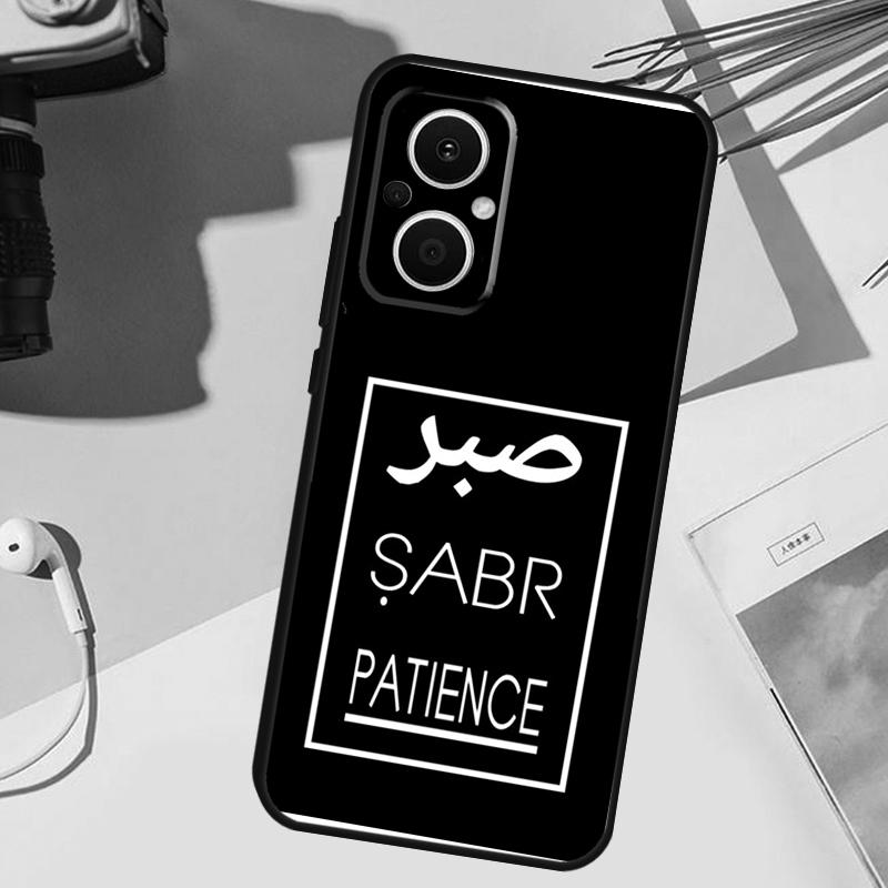 Чехол-обложка Sabr Patience для OPPO Reno 14F 13F 12F 11F 8T 7 8 Lite 10 11 12 13 14 Чехол для OPPO Find X9 X8 X5 X6 Pro