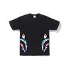 Футболка Bape с пламенным акулой сбоку 1H30-110-008
