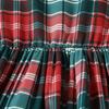 Children Plaid Dress Girl's Lace Bowknot Dress