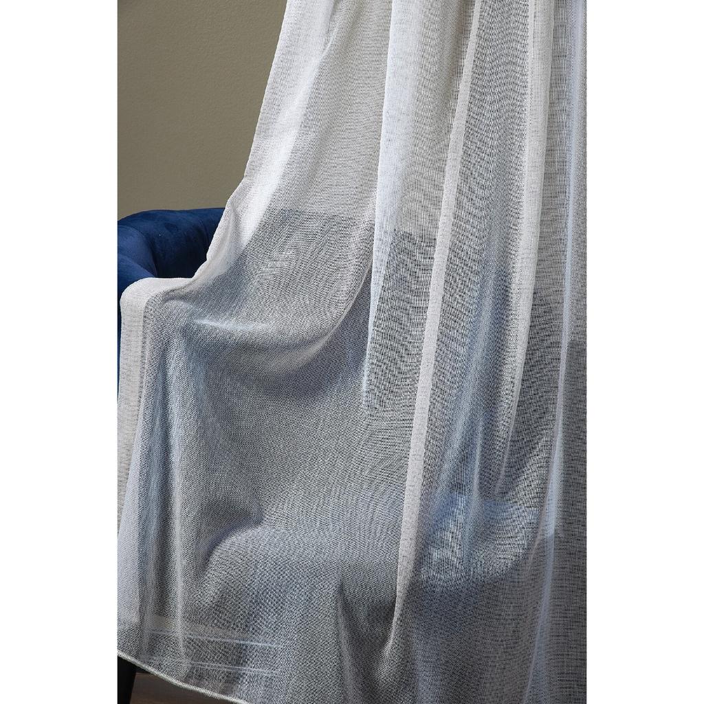 Экрю/кремовый цвет Вертикальная дорожка в виде льна Тюль Занавес Остин Ворс без усадочных экстрактов