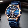 CURREN Luxury Brand Sports Quartz Watches Men Watch with Luminous Hands Chronograph Auto Date Fashion Stainless Steel Wristwatch