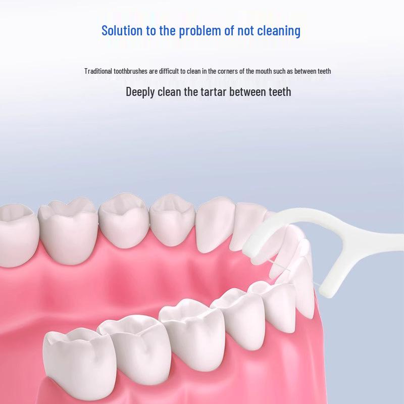 Портативные одноразовые зубочистки-флоссы с высокой эластичностью для ухода за полостью рта