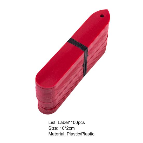 100 шт. Бирки для растений Высокая прочность Деформируемые Пластиковые Бирки для растений Маркировки для классификации горшечных цветов для двора