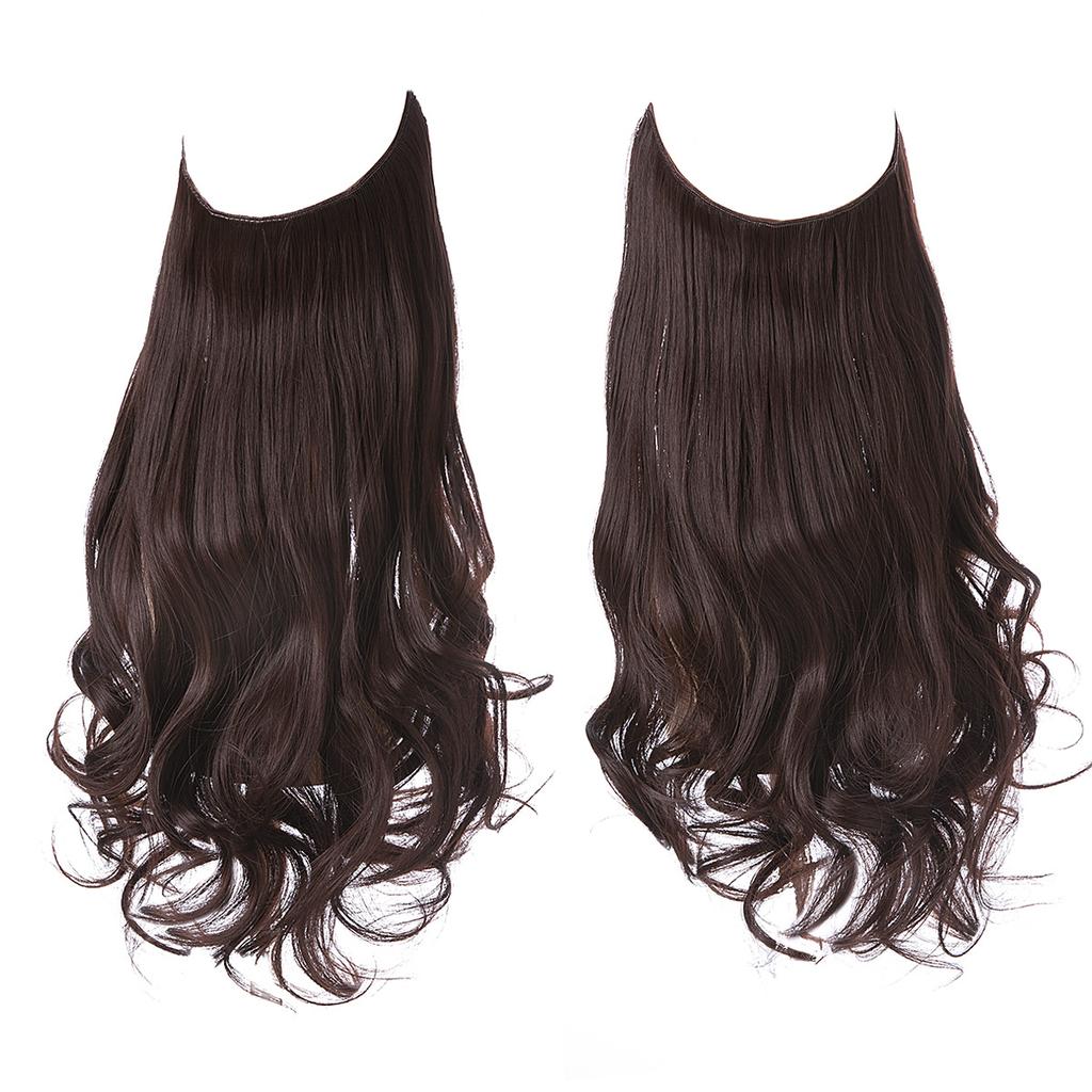 Wigs Have A Large Amount Of Hair, U-Shaped Hair Extensions, Women'S Fishing Line Wigs, Invisible Natural Long Curly Hair