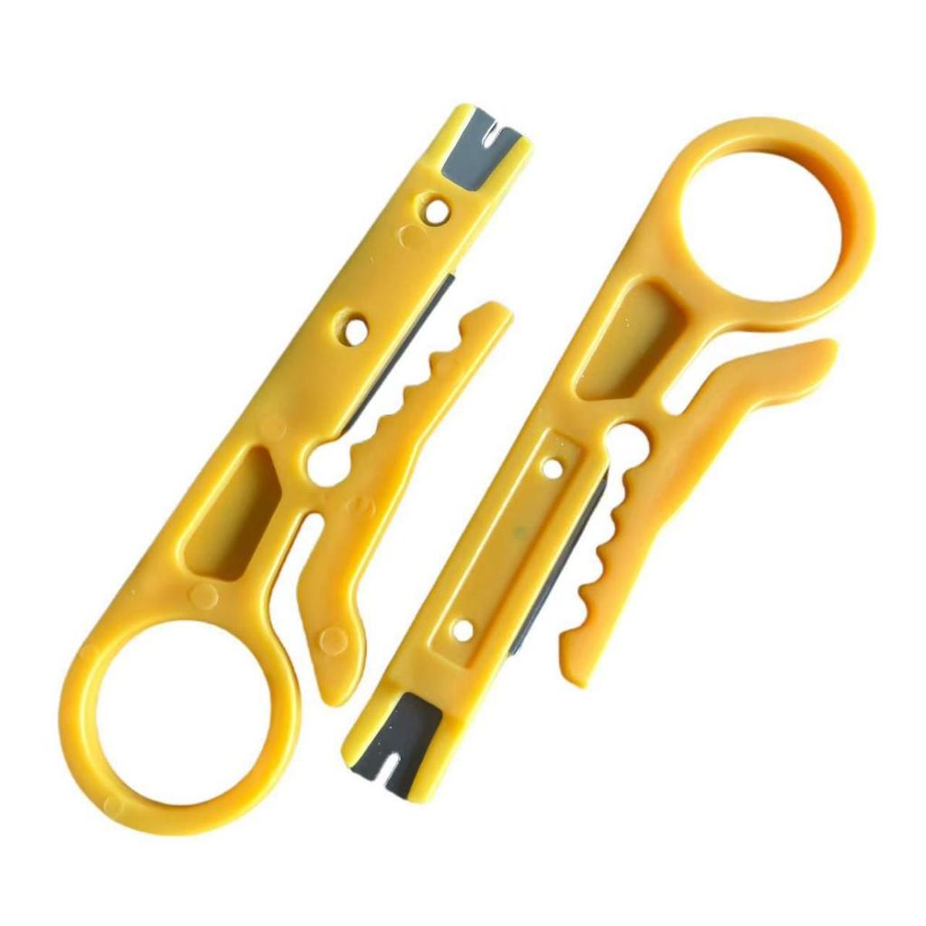 Yellow Mini Wire Stripper - Easy Wire Stripping Tool