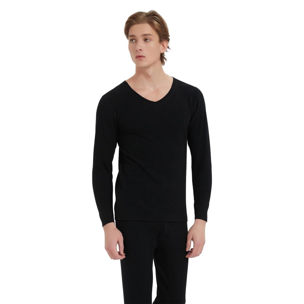 Men's Acrylic Thermal Underwear Set: German Velvet A-Type, Thick, Warm for Autumn and Winter.