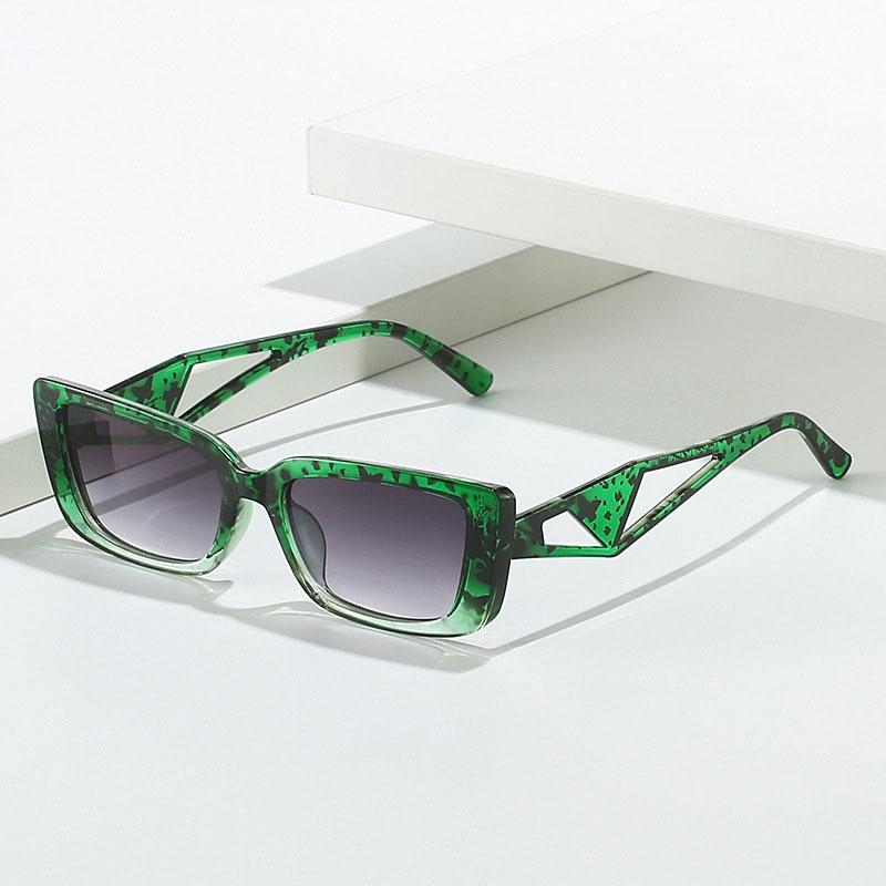 Vintage Retro Style Sunglasses Men Rectangle Shape Hollow Out Leg Sun Glasses Women European American Style Female Sunglass