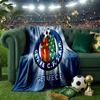 Getafe Crest Design Throws Blanket Flannel Blankets Plush for Couch Bed Gifts for Men Women Travel picnic blanket Christmas fan gifts
