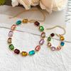 Spring/Summer Colorful Diamond Choker - Women's High-End, Versatile Design Clavicle Necklace