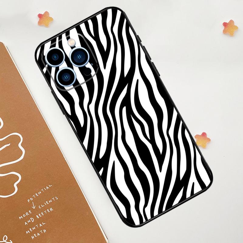 Чехол для телефона с принтом зебры для iPhone 15 16 14 13 12 11 Pro Max Mini Plus XS X XR Задняя крышка