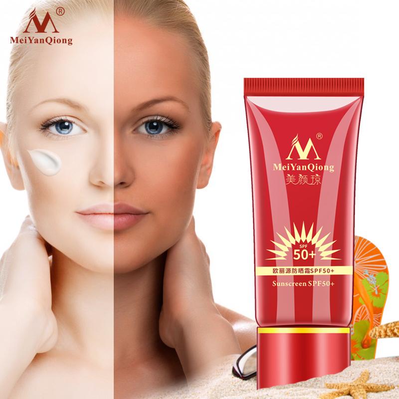 MeiYanQiong Солнцезащитный крем SPF50 + отбеливающий ремонт солнцезащитный крем защитный крем для кожи античувствительный контроль жирности увлажняющая изоляция