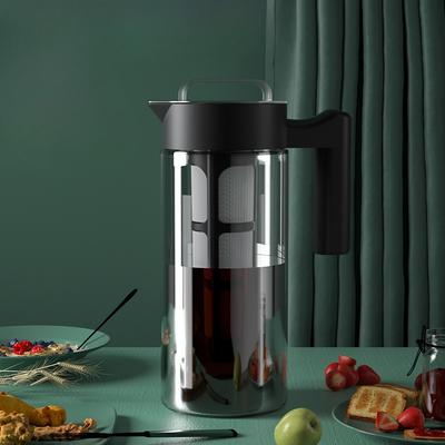 Ручной кофейник Домашний фильтр для заваривания кофе Двухцелевой боросиликатный стеклянный кофейник для горячего и холодного заваривания Кофейник