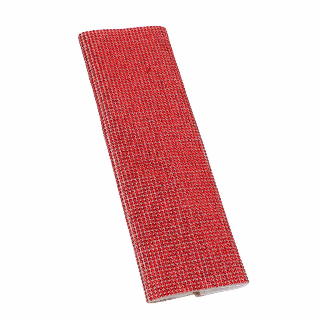 Microphone Sleeve Red Shining Rhinestone Plastic Universal Mic Handle Cover for Stage Show Bar