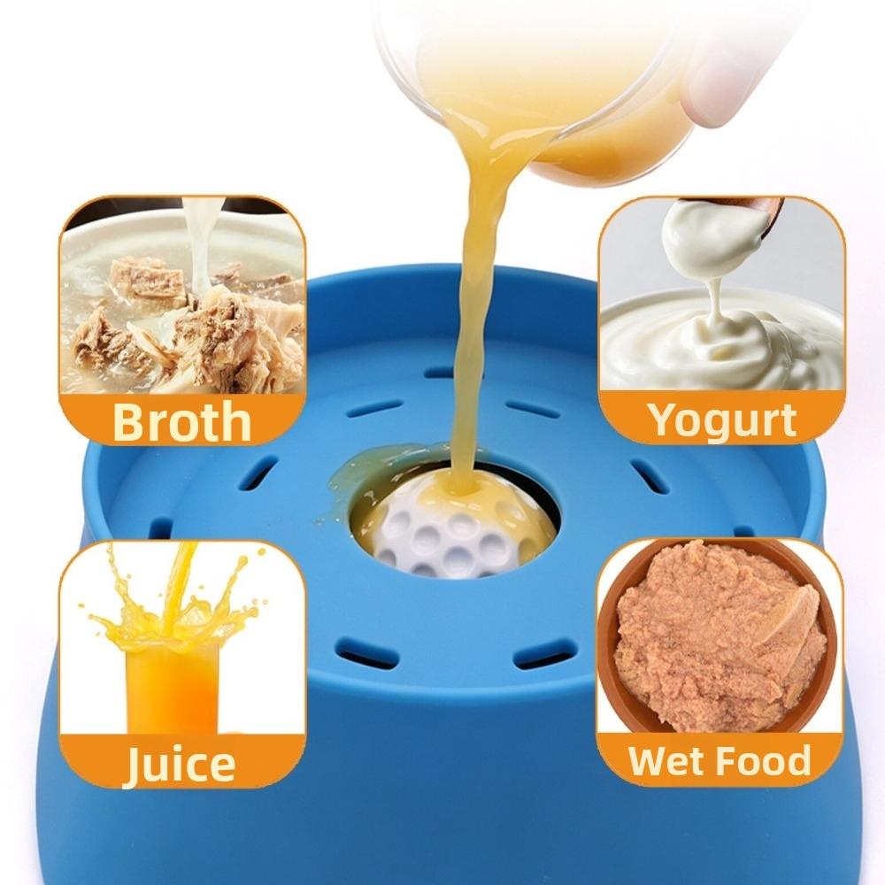 Non-Slip Dog Liquid Lick Bowl Large Capacity Dog Licking Toy Pet Feeding Toy  For Liquid Treats