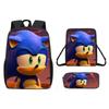Набор мультяшных рюкзаков Соник из дышащей ткани Оксфорд для учеников начальной школы