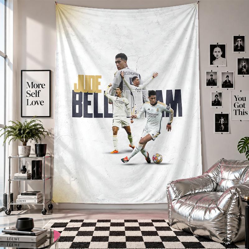 Jude Bellingham Wall Tapestry Home Decor Wall Hanging Cloth for Bedroom Living Room Background